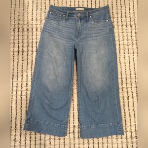 Madewell Wide Leg Crop Jeans Size 31